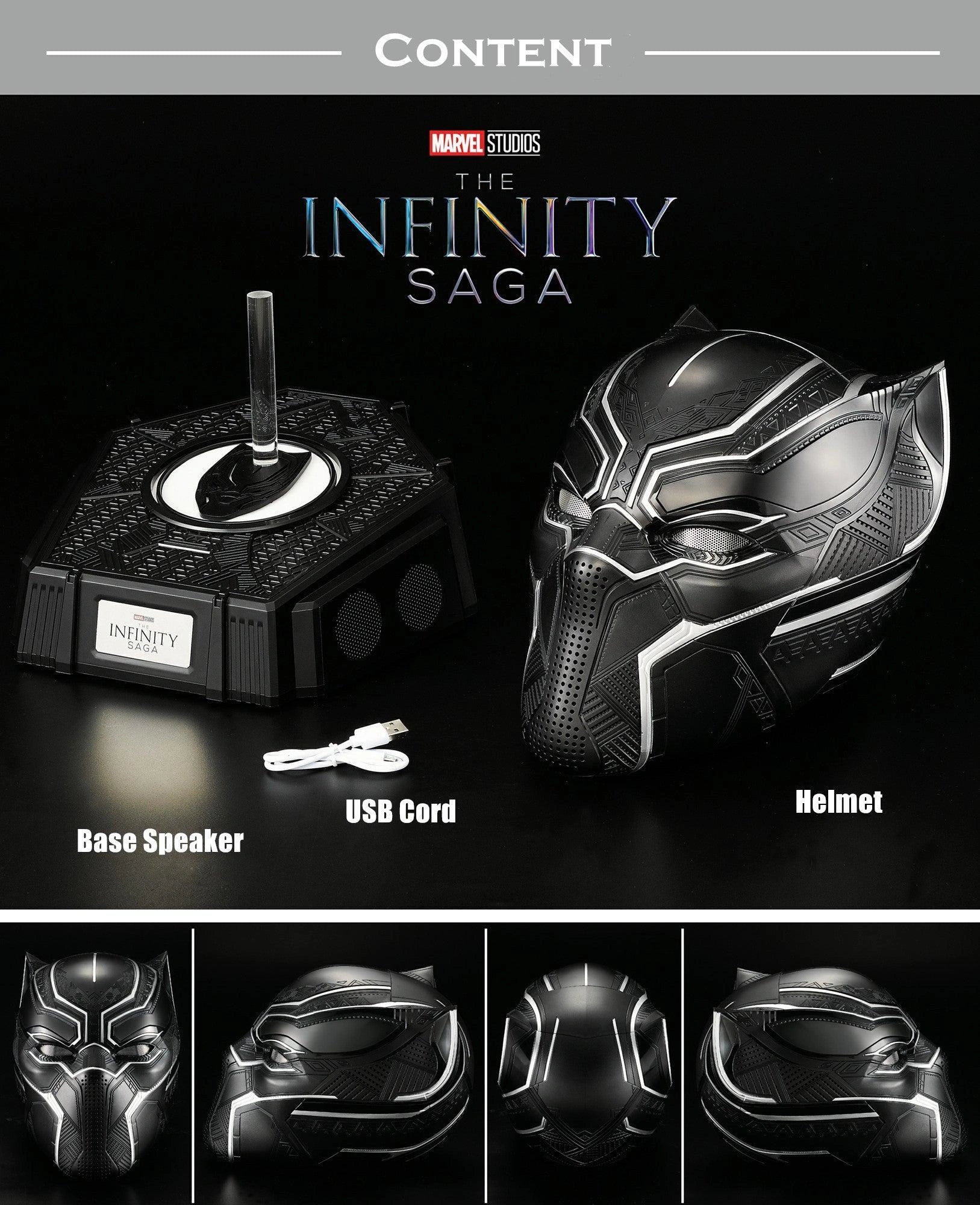 Unleash Your Inner Wakanda Warrior: Premium Black Panther Head Mask Helmet Speaker.